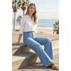 image:imageArachampCloz Womens Lyocell Blend Adjustable Waist Fall Wide Leg Jeans  Lyocell Blend Stretchy Denim Adjustable Button Waist High Waist Baggy Straight Wide Leg Jeans Trendy Casual Workwear 2026Light Blue