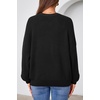 image:imageArachampCloz Womens Wool Blend Gold Button Fall Fashion Casual Cardigan  Lightweight Breathable SweaterWool BlendCrew NeckLong SleeveBusiness CasualFall Outfits for WomenFigurefriendlyBlack