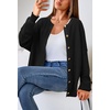 image:imageArachampCloz Womens Wool Blend Gold Button Fall Fashion Casual Cardigan  Lightweight Breathable SweaterWool BlendCrew NeckLong SleeveBusiness CasualFall Outfits for WomenFigurefriendlyBlack