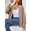 image:imageArachampCloz Womens Wool Blend Gold Button Fall Fashion Casual Cardigan  Lightweight Breathable SweaterWool BlendCrew NeckLong SleeveBusiness CasualFall Outfits for WomenFigurefriendlyDark Apricot