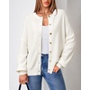 image:imageArachampCloz Womens Wool Blend Gold Button Fall Fashion Casual Cardigan  Lightweight Breathable SweaterWool BlendCrew NeckLong SleeveBusiness CasualFall Outfits for WomenFigurefriendlyOffwhite