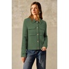 image:imageArachampCloz Womens Wool Blend Cropped Sweater Cardigan JacketArmy Green