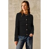 image:imageArachampCloz Womens Wool Blend Cropped Sweater Cardigan JacketBlack