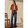 image:imageArachampCloz Womens Wool Blend Cropped Sweater Cardigan JacketBrick Red
