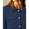image:imageArachampCloz Womens Wool Blend Cropped Sweater Cardigan JacketDark Navy