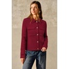 image:imageArachampCloz Womens Wool Blend Cropped Sweater Cardigan JacketRed