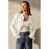 image:imageArachampCloz Womens Wool Blend Cropped Sweater Cardigan JacketWhite