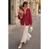 image:imageArachampCloz Womens Wool Blend Oversized Chunky Knit Fall Work CardigansRed