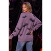 image:imageArachampCloz Womens Wool Blend Oversized Sweaters Fall Fashion Outfits 2026Bat Lavender Black
