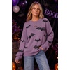 image:imageArachampCloz Womens Wool Blend Oversized Sweaters Fall Fashion Outfits 2026Bat Lavender Black