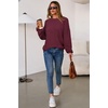image:imageArachampCloz Womens Wool Blend Oversized Sweaters Fall Fashion Outfits 2026Burgundy