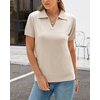 image:imageArachampCloz Womens Wool Blend Polo Business Casual Sweater Teacher OutfitsApricot