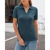 image:imageArachampCloz Womens Wool Blend Polo Business Casual Sweater Teacher OutfitsBluish Green