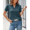 image:imageArachampCloz Womens Wool Blend Polo Business Casual Sweater Teacher OutfitsBluish Green