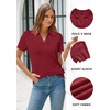 image:imageArachampCloz Womens Wool Blend Polo Business Casual Sweater Teacher OutfitsBurgundy Red