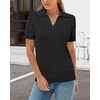image:imageArachampCloz Womens Wool Blend Polo Business Casual Sweater Teacher OutfitsCable Knitblack