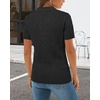 image:imageArachampCloz Womens Wool Blend Polo Business Casual Sweater Teacher OutfitsCable Knitblack