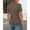 image:imageArachampCloz Womens Wool Blend Polo Business Casual Sweater Teacher OutfitsCable Knitcoffee