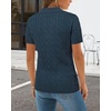 image:imageArachampCloz Womens Wool Blend Polo Business Casual Sweater Teacher OutfitsCable Knitdark Blue