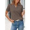 image:imageArachampCloz Womens Wool Blend Polo Business Casual Sweater Teacher OutfitsCoffee