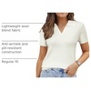 image:imageArachampCloz Womens Wool Blend Polo Business Casual Sweater Teacher OutfitsOffwhite