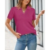 image:imageArachampCloz Womens Wool Blend Polo Business Casual Sweater Teacher OutfitsRose Red