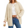 image:imageArachampCloz Womens Wool Blend Oversized Chunky Knit Fall Work CardigansApricot