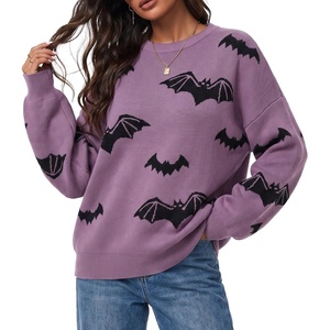 image:imageArachampCloz Womens Wool Blend Oversized Sweaters Fall Fashion Outfits 2026Bat Lavender Black