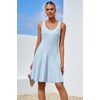 image:imageArachampCloz Womens 2025 Summer Dresses Knitted Sleeveless Spring Casual Flowy A Line Beach Vacation Mini SundressLight Blue