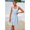 image:imageArachampCloz Womens 2025 Summer Dresses Knitted Sleeveless Spring Casual Flowy A Line Beach Vacation Mini SundressLight Blue