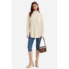image:imageArachampCloz Womens Wool Blend Oversized Turtleneck Fall Work Casual SweaterBeige