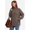 image:imageArachampCloz Womens Wool Blend Oversized Turtleneck Fall Work Casual SweaterCoffee