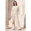 image:imageArachampCloz Womens Wool Blend Oversized V Neck Fall Winter Chunky SweatersBeige