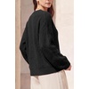 image:imageArachampCloz Womens Wool Blend Oversized V Neck Fall Winter Chunky SweatersBlack