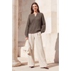 image:imageArachampCloz Womens Wool Blend Oversized V Neck Fall Winter Chunky SweatersCoffee