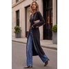 image:imageArachampCloz Womens Wool Blend Slim Fit Duster Fall Work Long CardiganBlack