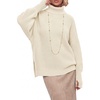 image:imageArachampCloz Womens Wool Blend Oversized Turtleneck Fall Work Casual SweaterBeige