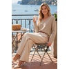 image:imageArachampCloz Womens Wool Blend Oversized V Neck Fall Casual Pullover SweaterApricot