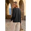 image:imageArachampCloz Womens Wool Blend Oversized V Neck Fall Casual Pullover SweaterBlack
