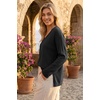 image:imageArachampCloz Womens Wool Blend Oversized V Neck Fall Casual Pullover SweaterBlack