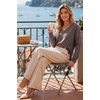 image:imageArachampCloz Womens Wool Blend Oversized V Neck Fall Casual Pullover SweaterCoffee