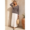 image:imageArachampCloz Womens Wool Blend Oversized V Neck Fall Casual Pullover SweaterCoffee