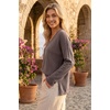 image:imageArachampCloz Womens Wool Blend Oversized V Neck Fall Casual Pullover SweaterCoffee