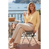 image:imageArachampCloz Womens Wool Blend Oversized V Neck Fall Casual Pullover SweaterCream Yellow