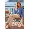 image:imageArachampCloz Womens Wool Blend Oversized V Neck Fall Casual Pullover SweaterHaze Blue