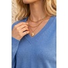 image:imageArachampCloz Womens Wool Blend Oversized V Neck Fall Casual Pullover SweaterHaze Blue