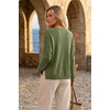 image:imageArachampCloz Womens Wool Blend Oversized V Neck Fall Casual Pullover SweaterOlive Green