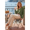 image:imageArachampCloz Womens Wool Blend Oversized V Neck Fall Casual Pullover SweaterOlive Green