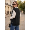 image:imageArachampCloz Womens Wool Blend Relaxed Sleevelesss Fall Casual Sweater VestBlack