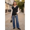 image:imageArachampCloz Womens Wool Blend Relaxed Sleevelesss Fall Casual Sweater VestBlack